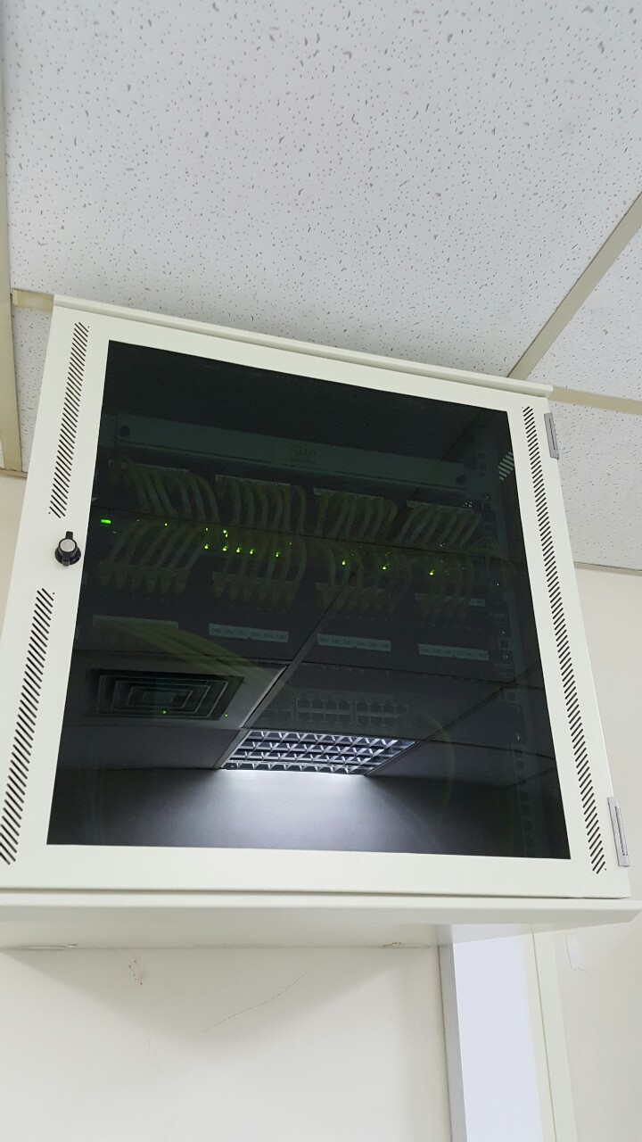 Wall-mounted rack installation